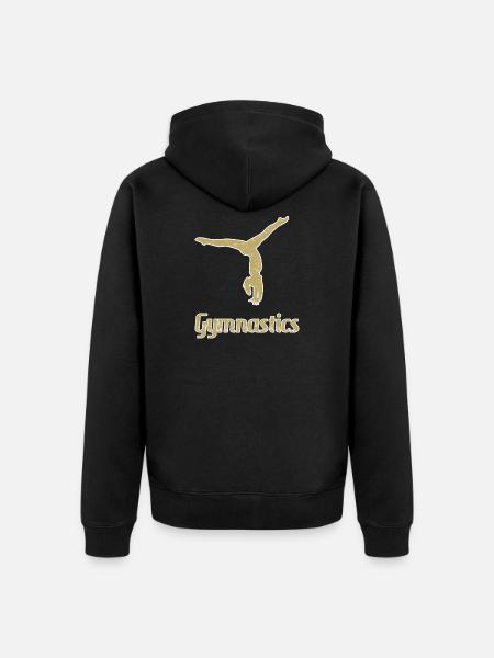 Gymnastics Turner - Unisex Premium Organic Zip Hoodie - black