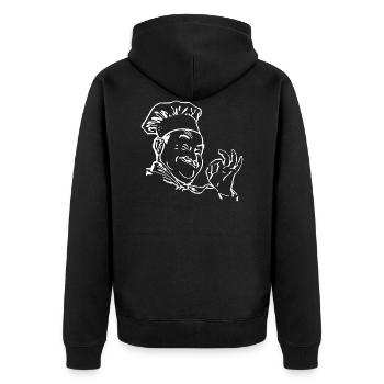 Comedy Chef Salé étoiles Cuisine Restaurant - Veste à capuche bio Premium Unisexe - noir - Dos - Nico (187cm)