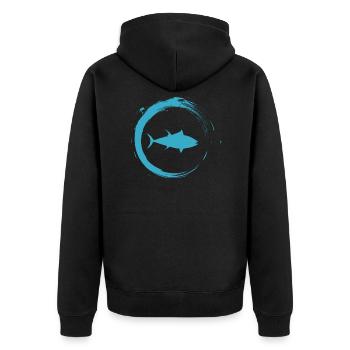 Thon - Veste à capuche bio Premium Unisexe - noir - Dos - Nico (187cm)