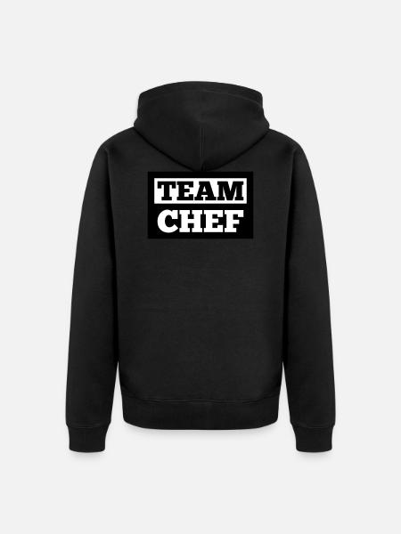 Team Chef - Unisex Premium Bio Zip Hoodie - Schwarz