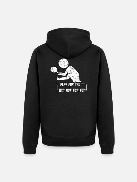 table tennis - Unisex Premium Organic Zip Hoodie - black