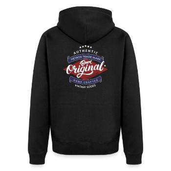 Beard Original - Veste à capuche bio Premium Unisexe - noir - Dos - Nico (187cm)