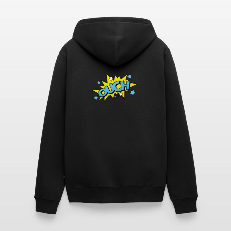 Comic Comicstyle Comic-Strips Nerd Superheld Unisex Premium Bio Zip Hoodie