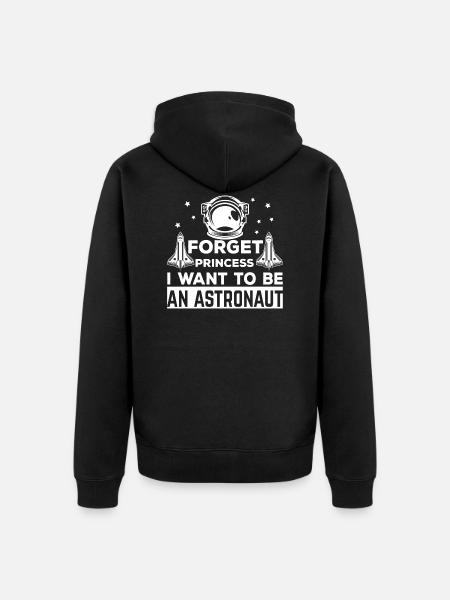 Astronaute fusée spatiale - Veste à capuche bio Premium Unisexe - noir