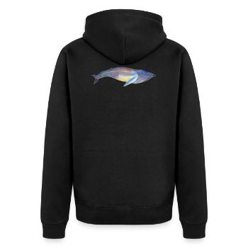 Baleine à bosse - baleine à bosse no 2 - Veste à capuche bio Premium Unisexe - noir - Dos - Nico (187cm)