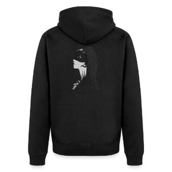 Apocalyptica Graphic Image Gift Idea Noir-Gris - Veste à capuche bio Premium Unisexe - noir - Dos - Nico (187cm)