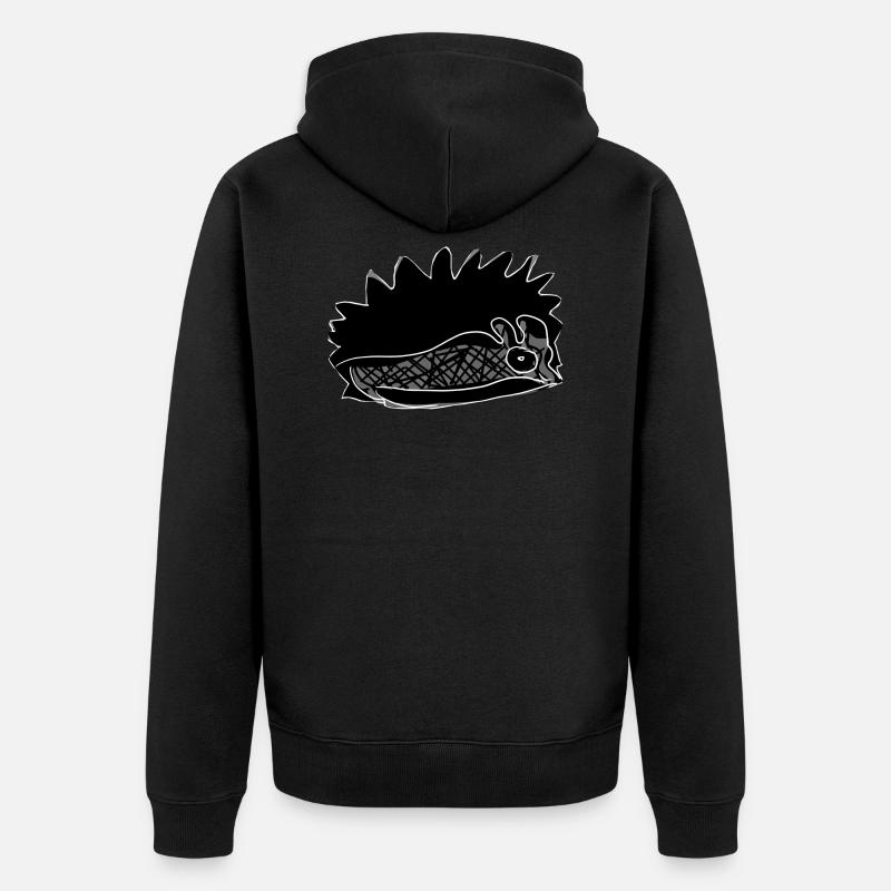 Hérisson - Veste à capuche bio Premium Unisexe - noir