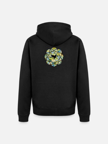 Vogel - Unisex Premium Bio Zip Hoodie - Schwarz