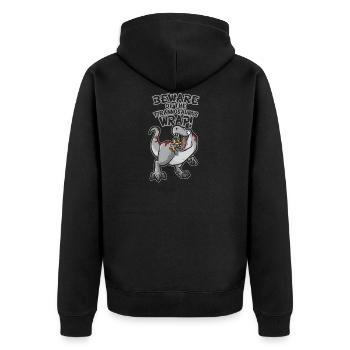 T-Wraps T-Rex dinosaure Taco Tortilla Wrap - Veste à capuche bio Premium Unisexe - noir - Dos - Nico (187cm)