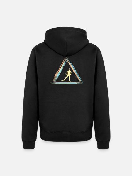 Biathlon - Unisex Premium Bio Zip Hoodie - Schwarz