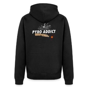 Feux d'artifice accro au Pyro Trueno - Veste à capuche bio Premium Unisexe - noir - Dos - Nico (187cm)