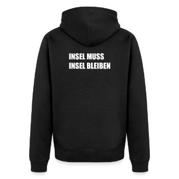 ÎLE DONAUINSEL VIENNE AUTRICHE OIDA - Veste à capuche bio Premium Unisexe - noir - Dos - Nico (187cm)
