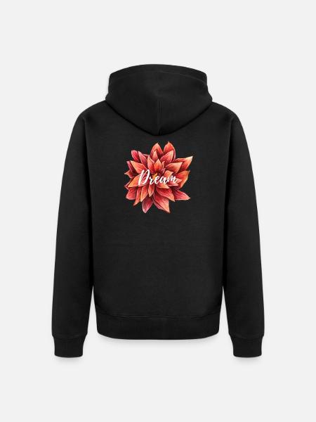 Dream - Unisex Premium Organic Zip Hoodie - black