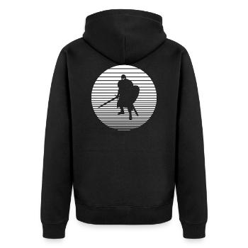 Chevaliers - Veste à capuche bio Premium Unisexe - noir - Dos - Nico (187cm)