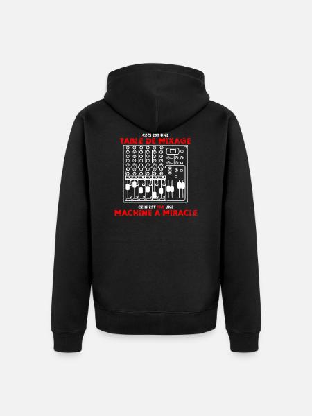 Mixer - Unisex Premium Organic Zip Hoodie - black