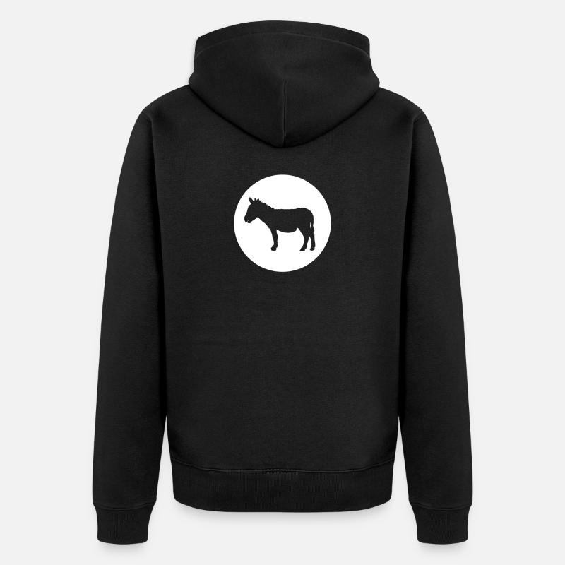 baudet - Veste à capuche bio Premium Unisexe - noir