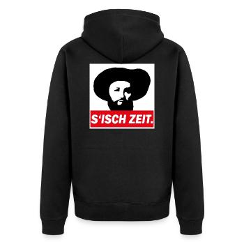 Andreas Hofer Tiroler S’isch Zeit - Veste à capuche bio Premium Unisexe - noir - Dos - Nico (187cm)