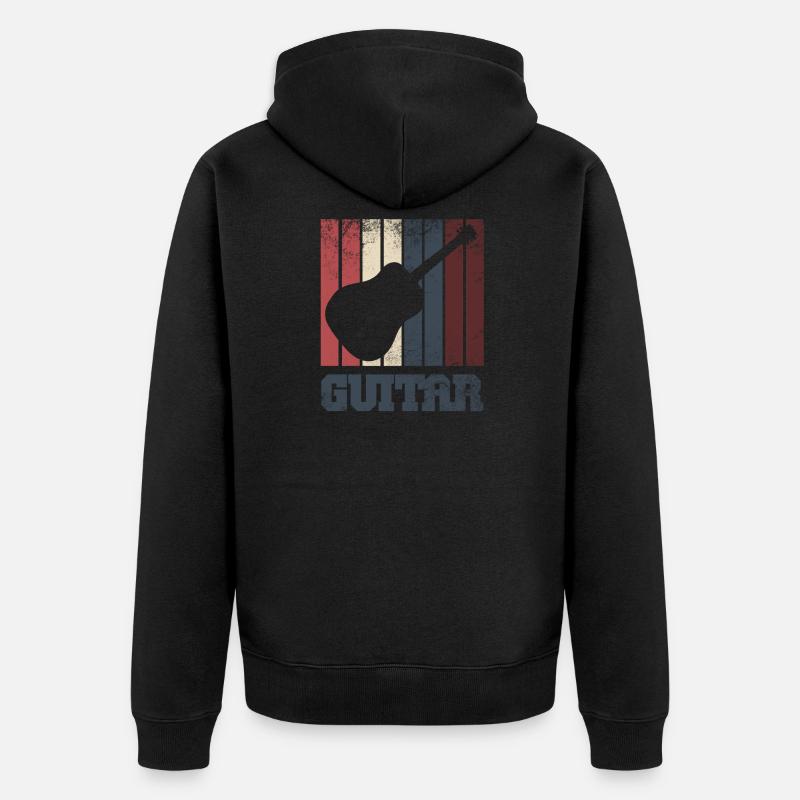 guitare - Veste à capuche bio Premium Unisexe - noir