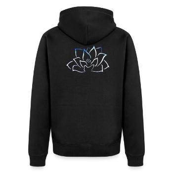 lotus - Veste à capuche bio Premium Unisexe - noir - Dos - Nico (187cm)