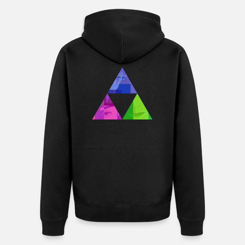 comic - Unisex Premium Bio Zip Hoodie - Schwarz