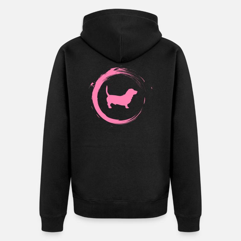 teckel - Veste à capuche bio Premium Unisexe - noir