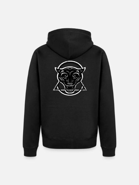 panther - Unisex Premium Organic Zip Hoodie - black