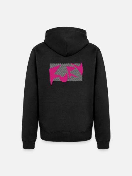 Fury - anger - Unisex Premium Organic Zip Hoodie - black