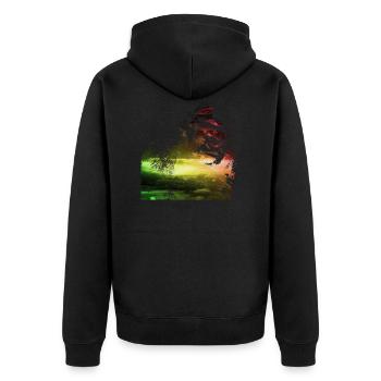 gorille galaxie - Veste à capuche bio Premium Unisexe - noir - Dos - Nico (187cm)