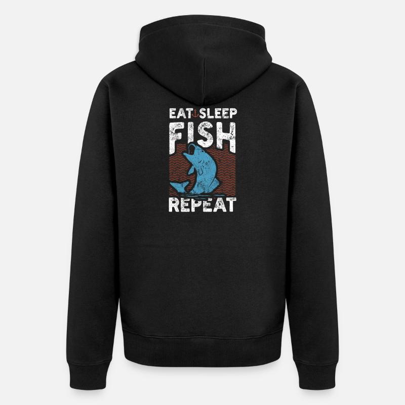 Pêche pêche - Veste à capuche bio Premium Unisexe - noir