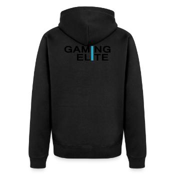 Gaming Elite Gamer - Unisex Premium Organic Zip Hoodie - black - Back - Nico (187cm)