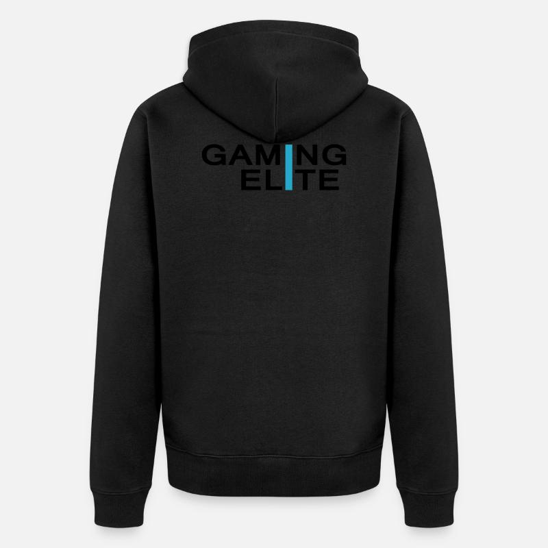 Gaming Elite Gamer - Veste à capuche bio Premium Unisexe - noir