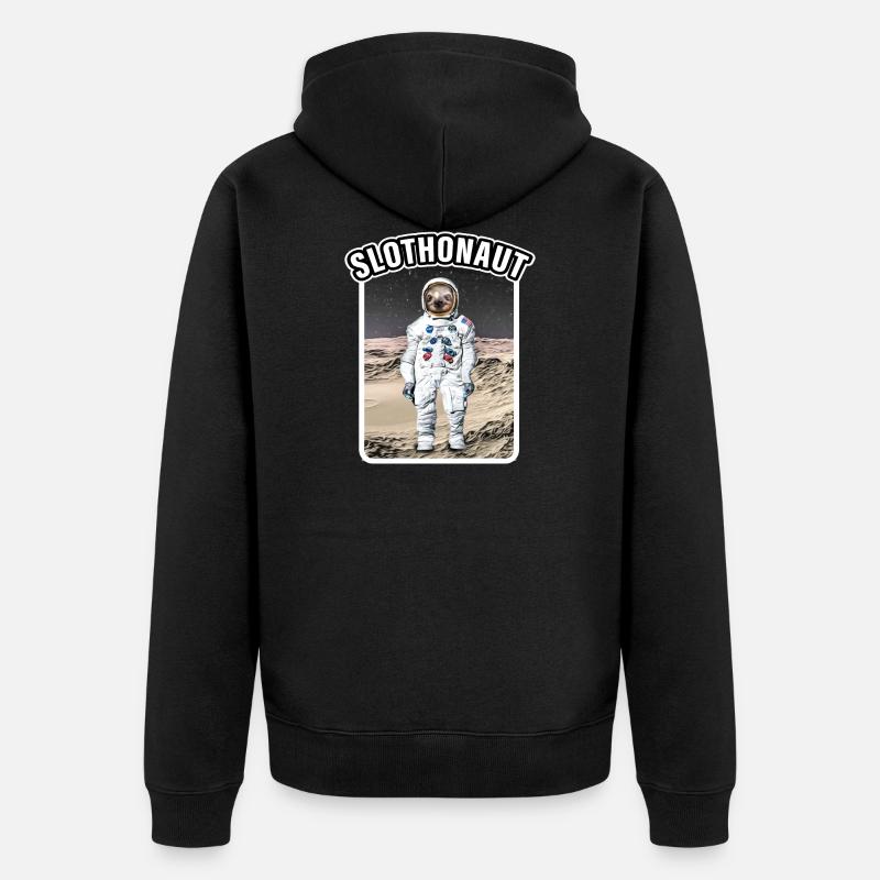 SLOTHONAUT - Veste à capuche bio Premium Unisexe - noir