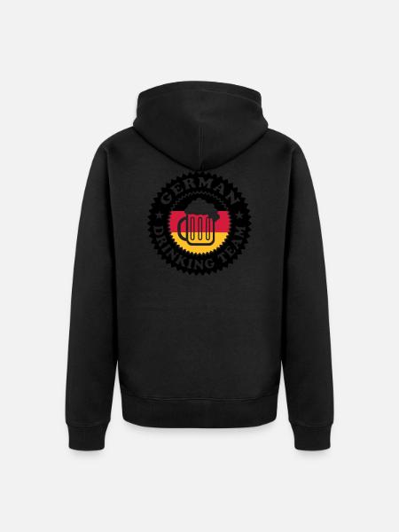 German Drinking Team 01 - Veste à capuche bio Premium Unisexe - noir