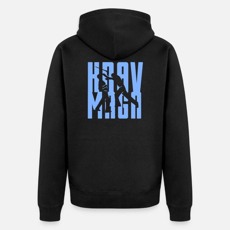 Krav Maga - Veste à capuche bio Premium Unisexe - noir