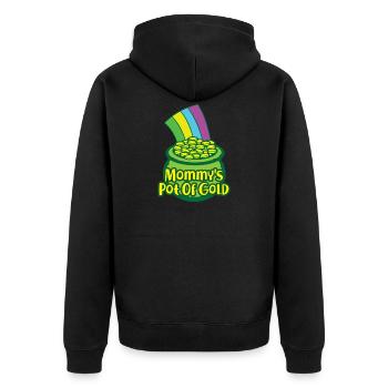 Or St. Patricks Cadeau De La Saint Maman Maman Maman - Veste à capuche bio Premium Unisexe - noir - Dos - Nico (187cm)