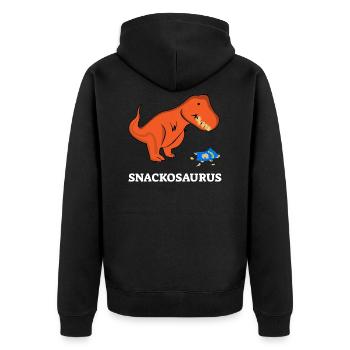 SNACKOSAURUS - Veste à capuche bio Premium Unisexe - noir - Dos - Nico (187cm)