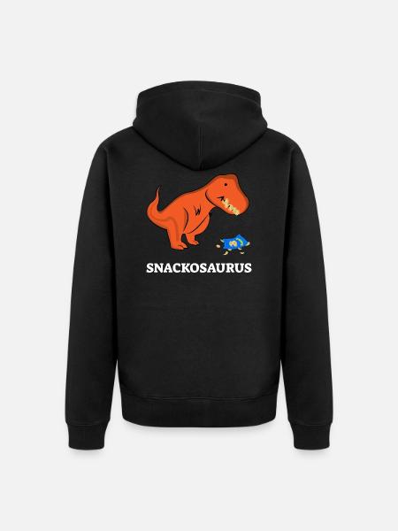 SNACKOSAURUS - Unisex Premium Bio Zip Hoodie - Schwarz