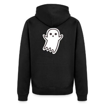 Sweet spirit - Unisex Premium Organic Zip Hoodie - black - Back - Nico (187cm)