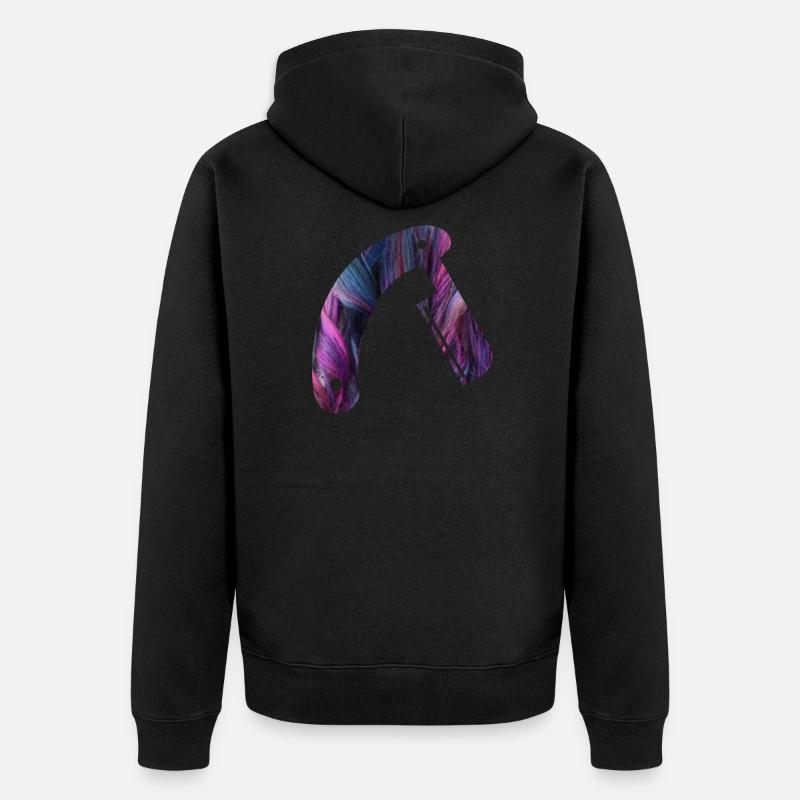 Couteau de barbier - Veste à capuche bio Premium Unisexe - noir