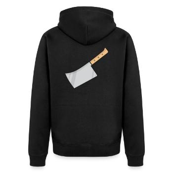 couteau à viande - Veste à capuche bio Premium Unisexe - noir - Dos - Nico (187cm)