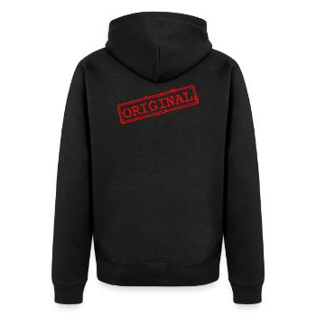 Timbre d'origine - Veste à capuche bio Premium Unisexe - noir - Dos - Nico (187cm)