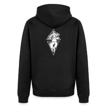 Étrangers Ufo - Veste à capuche bio Premium Unisexe - noir - Dos - Nico (187cm)
