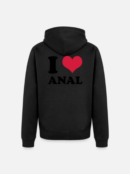 J'aime anale - Veste à capuche bio Premium Unisexe - noir