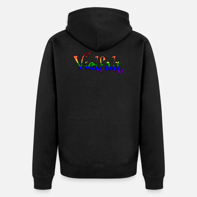 Diversité1 1 - Veste à capuche bio Premium Unisexe - noir