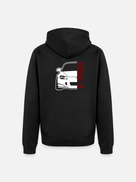 S 2000 Auto - Unisex Premium Bio Zip Hoodie - Schwarz
