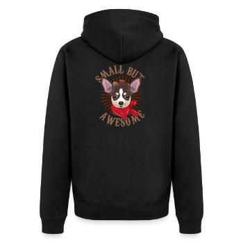 Chihuahua - Veste à capuche bio Premium Unisexe - noir - Dos - Nico (187cm)