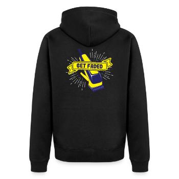 Barber Hairdresser Hairstylist Stylist Shaver Hair - Unisex Premium Organic Zip Hoodie - black - Back - Nico (187cm)