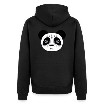 Panda en métal - Veste à capuche bio Premium Unisexe - noir - Dos - Nico (187cm)