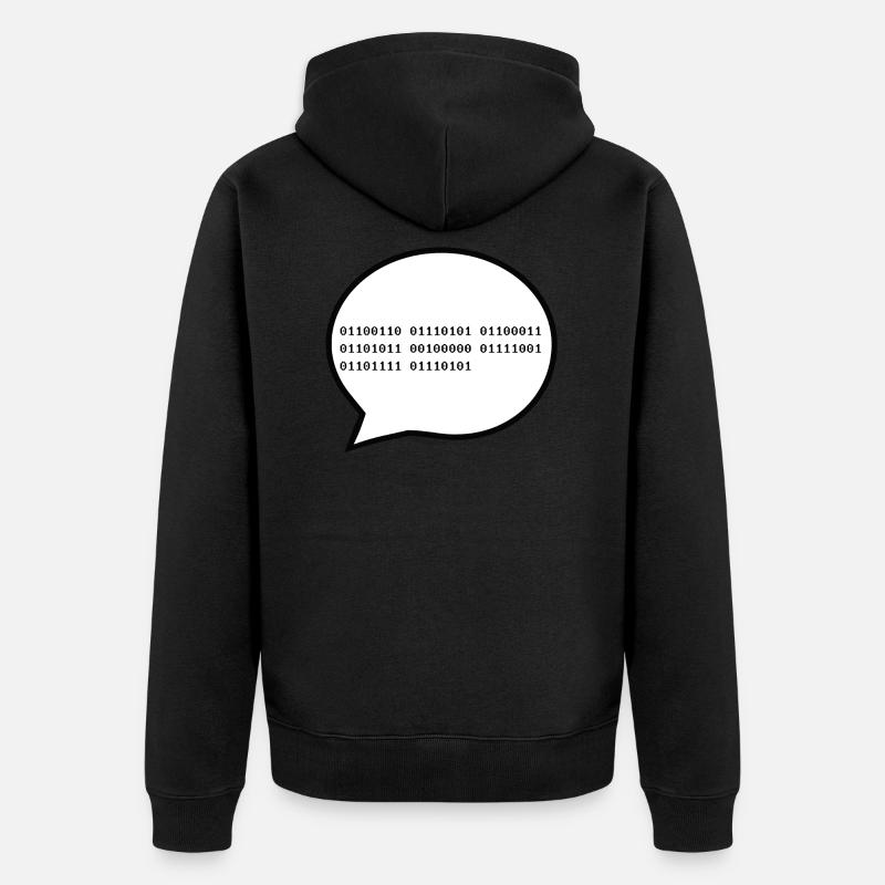 F ** k vous - Veste à capuche bio Premium Unisexe - noir