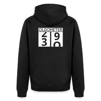 Oldomètre 30e anniversaire Oldtimer cadeau voiture - Veste à capuche bio Premium Unisexe - noir - Dos - Nico (187cm)